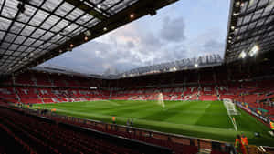 Old Trafford Stadium Interior View Wallpaper