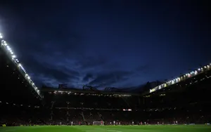 Old Trafford Stadium Night Game Wallpaper