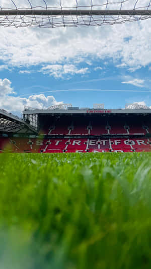 Old Trafford Stretford End View Wallpaper