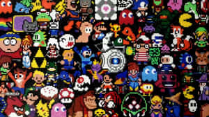 Old Video Game Characters Wallpaper