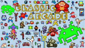 Old Video Game Classic Arcade Wallpaper