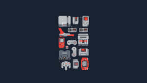 Old Video Game Controllers Wallpaper