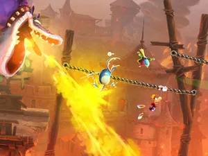 Old Video Game Fire Breathing Wallpaper