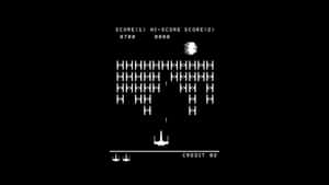 Old Video Game Space Invaders Wallpaper