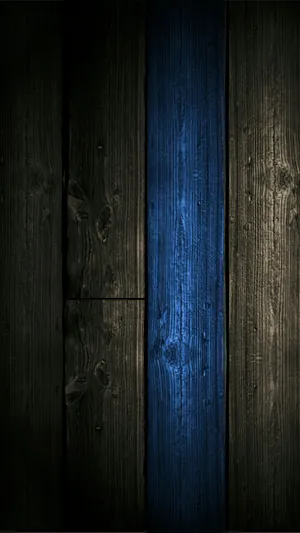 Oled 4k Blue Wooden Panel Wallpaper