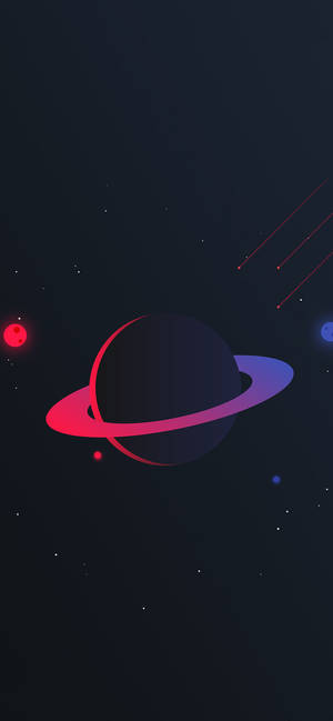 Oled Pink Planet Wallpaper