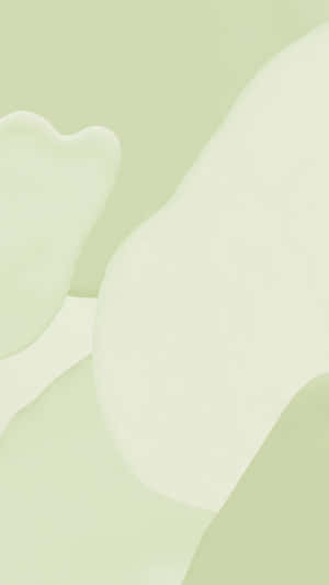 Olive Green Abstract Waves Wallpaper