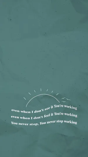 Olive Green Inspirational Quote Background Wallpaper