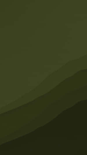 Olive Green Waves Abstract Wallpaper