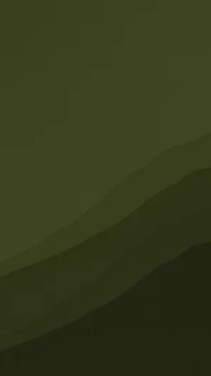 Olive Green Waves Abstract Wallpaper