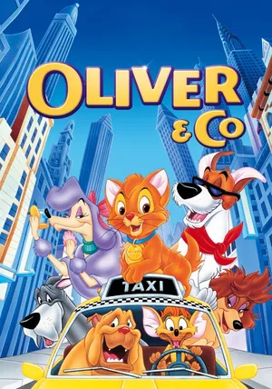 Oliver And Company Poster Wallpaper