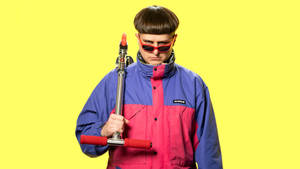 Oliver Tree Iconic Turtle Neck Windbreaker Wallpaper