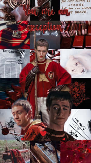 Oliver Wood Gryffindor Captain Wallpaper