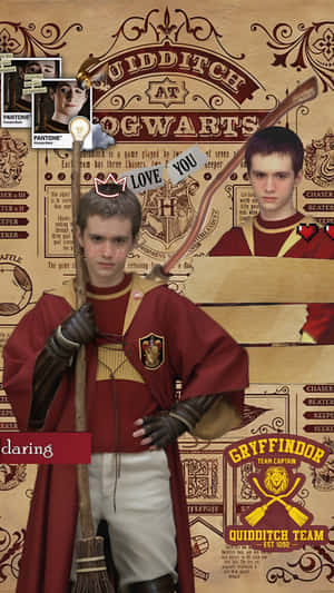 Oliver Wood Gryffindor Captain Wallpaper