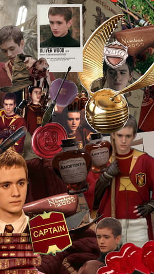 Oliver Wood Quidditch Captain Wallpaper