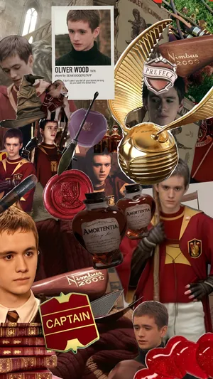 Oliver Wood Quidditch Captain Wallpaper