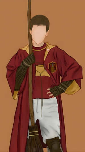 Oliver Wood Quidditch Captain Wallpaper