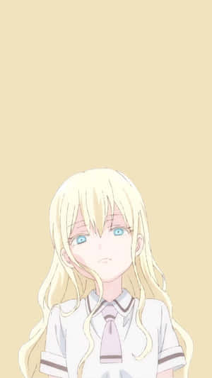 Olivia Asobi Asobase In High School Uniform Wallpaper