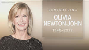 Olivia Newton John Memorial Poster Wallpaper