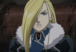 Olivier Mira Armstrong In A Powerful Stance Wallpaper