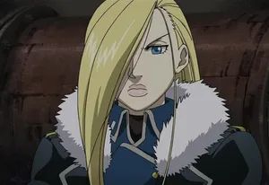 Olivier Mira Armstrong In A Powerful Stance Wallpaper