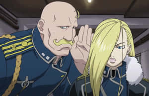 Olivier Mira Armstrong In A Snowstorm Wallpaper