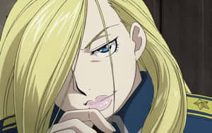 Olivier Mira Armstrong In Battle Stance Wallpaper