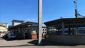 Olten Train Station Exterior Sunny Day Wallpaper