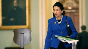 Olympia Snowe Walking Through Congress Wallpaper