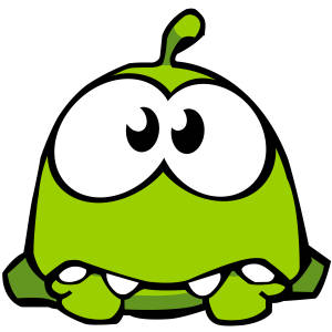 Om Nom Kawaii Frog Wallpaper