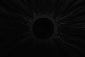 Ominous Black Vortex Abstract Illustration Wallpaper