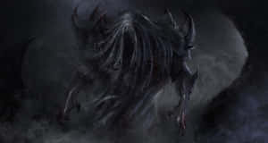 Ominous Dark Creature Lurking In The Shadows Wallpaper