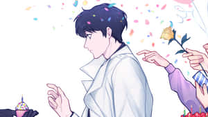 Omniscient Man Choosing Wallpaper