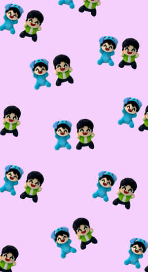Omz Plush Toy Pattern Wallpaper
