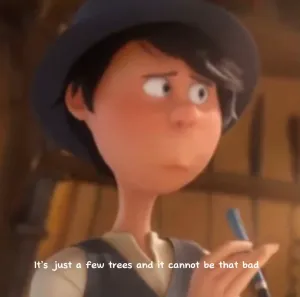 Onceler Contemplating Deforestation Wallpaper