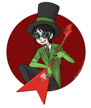 Onceler Guitar Illustration Wallpaper