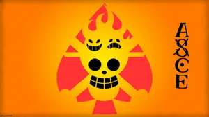 One Piece Anime Orange Background Wallpaper