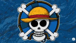 One Piece Anime Straw Hat Logo Wallpaper