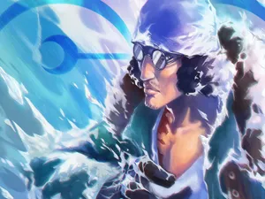 One Piece Characters Assembled On A Colorful Background Wallpaper