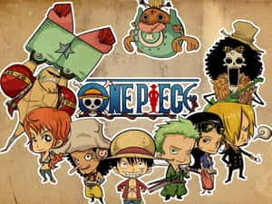 One Piece Chibi Enitre Cast Wallpaper