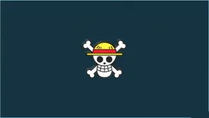 One Piece Chibi Straw Hat Pirates Logo Wallpaper