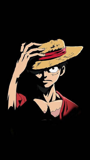 One Piece Fierce Luffy Iphone Wallpaper