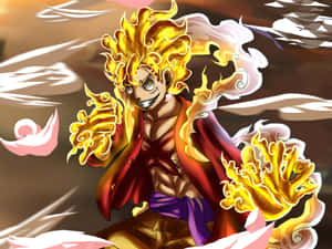 One Piece Gear5 Luffy Transformation Wallpaper