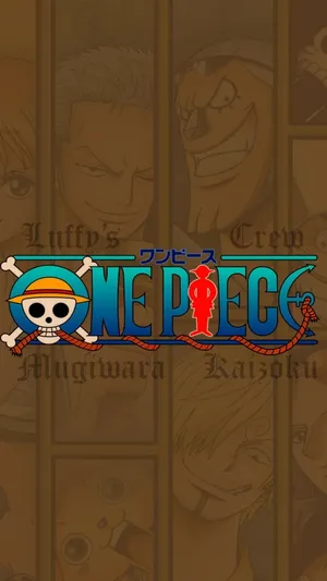 One Piece Logo Luffy’s Crew Wallpaper