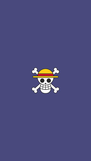 One Piece Logo Purple Wallpaper