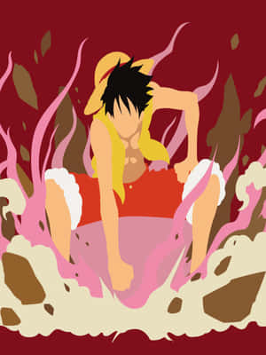 One Piece_ Luffy_ Emerging_ From_ Battle Wallpaper