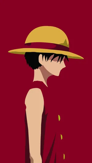 One Piece Luffy Red Pfp Wallpaper
