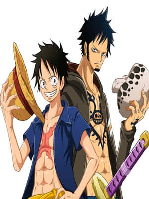 One Piece Luffyand Trafalgar Law Wallpaper