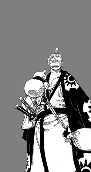 One Piece Manga Characters Showing Their Camaraderie Wallpaper