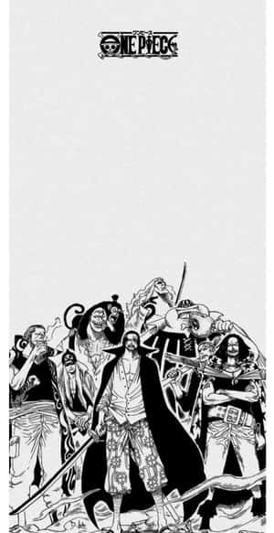 One Piece Manga - Luffy And Crew In Action Wallpaper